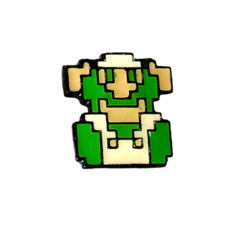 Pin metálico esmaltado nintendo super mario bros luigi game over