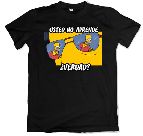Usted No Aprende - Remera