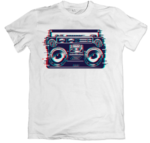 Radio Cassette Glitch - Remera