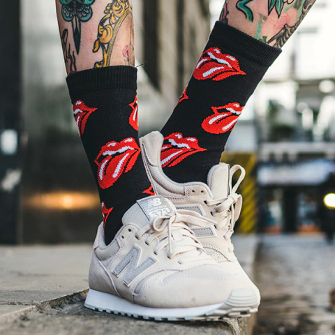 Medias música the rolling stones negras