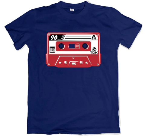 Remera retro argentino cassette tdk rojo