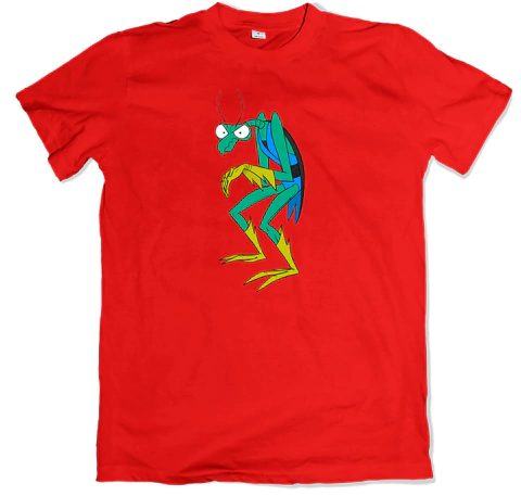 Remera dibujos animados retro fantasma del espacio space ghost zorak roja