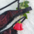 Lingerie de Renda Bicolor Preto/Rubi Sutiã Sem Bojo Com Aro e Fio Dental de Renda com Regulagem - Bapri Lingerie | Seja Você Por Você Para Você