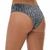 Calcinha Tanga Mescla/Cinza Comfort Jacquard Listrado Sem Costura - comprar online