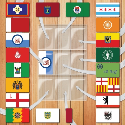 9 Fichas Especiales Ciudades del Mundo a elección en folio de carpeta - Megametrópolis