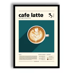 CUADRO CAFE LATTE