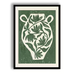 CUADRO GREEN BOTANICAL VASE