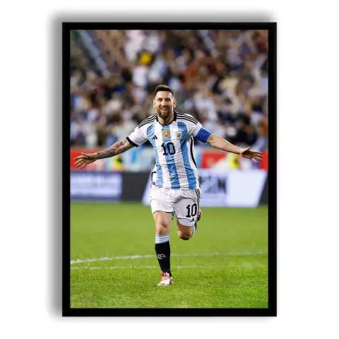 CUADRO MESSI FESTEJANDO