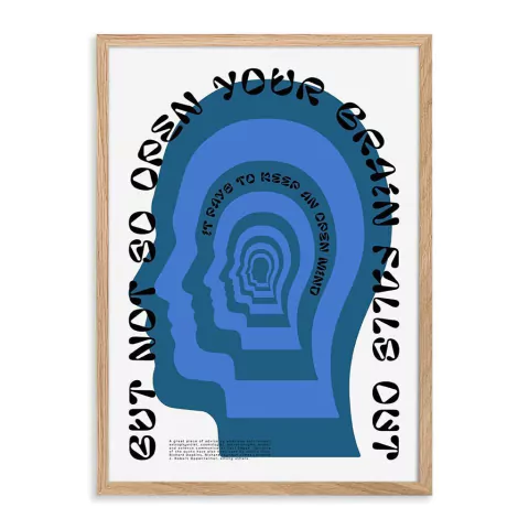 CUADRO OPEN MIND BLUE
