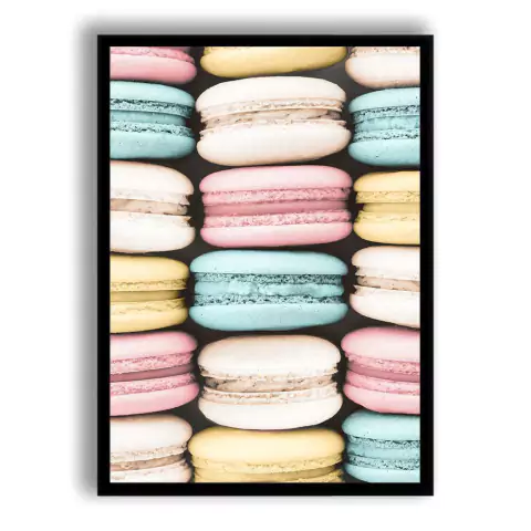CUADRO PASTEL MACARONS