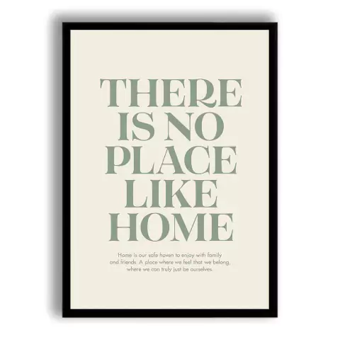 CUADRO THERE IS NO PLACE LIKE HOME
