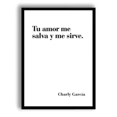 CUADRO TU AMOR ME SALVA