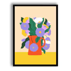 CUADRO VASE WITH BELLFLOWERS