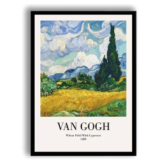 CUADRO WHEAT FIELD WITH CYPRESSES