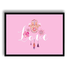 CUADRO LOVE ROSA
