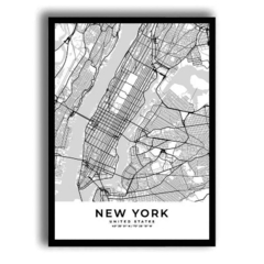 CUADRO MAPA NEW YORK