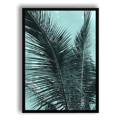 CUADRO PALMERA TURQUESA - comprar online