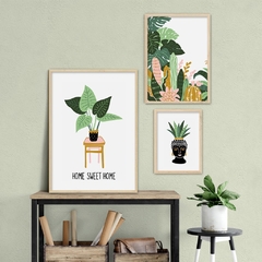 SET DE 3 CUADROS HOME SWEET HOME