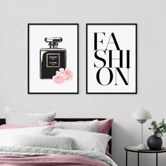 SET DE 2 CUADROS CHANEL FASHION