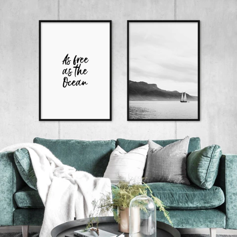 SET DE 2 CUADROS OCEAN FREE