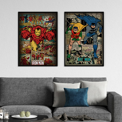SET DE 2 CUADROS SUPERHÉROES