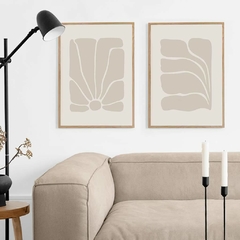 SET DE 2 CUADROS BEIGE BOLD