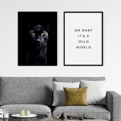 SET DE 2 CUADROS BLACK PANTHER