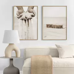 SET DE 2 CUADROS CALMA