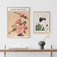 SET DE 2 CUADROS CAMELIAS KASUMAZA