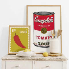 SET DE 2 CUADROS CAMPBELL´S