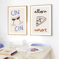 SET DE 2 CUADROS CIN CIN