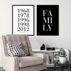 SET DE 2 CUADROS FAMILY / PERSONALIZADO