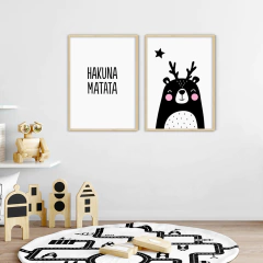 SET DE 2 CUADROS HAKUNA MATATA