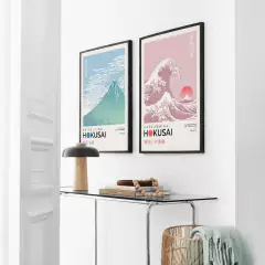 SET DE 2 CUADROS HOKUSAI