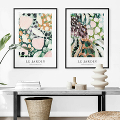 SET DE 2 CUADROS LE JARDIN