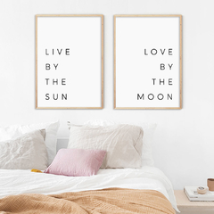 SET DE 2 CUADROS LIVE AND LOVE
