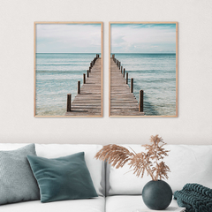 SET DE 2 CUADROS MUELLE