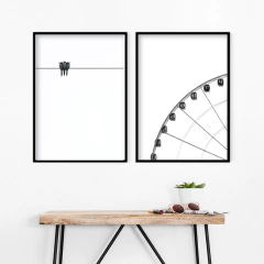 SET DE 2 CUADROS PAJARITOS