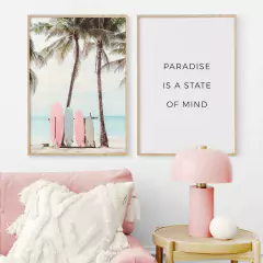 SET DE 2 CUADROS PARADISE