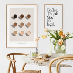 SET DE 2 CUADROS SHADES OF COFFEE