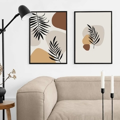 SET DE 2 CUADROS WARM LEAVES