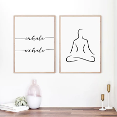 SET DE 2 CUADROS YOGA