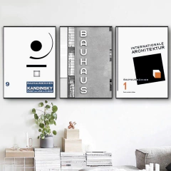 SET DE 3 CUADROS BAUHAUS - comprar online