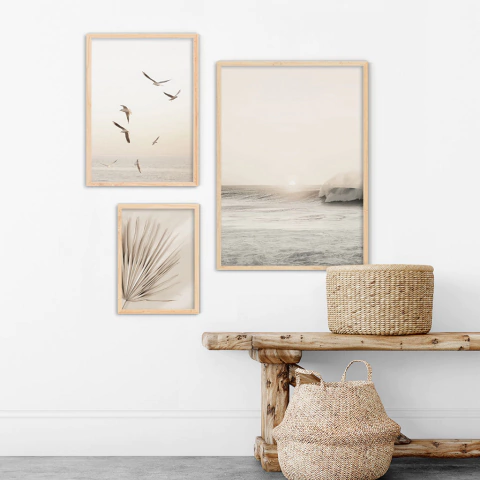 SET DE 3 CUADROS AMANECER