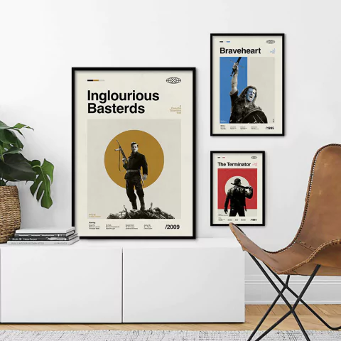 SET DE 3 CUADROS BASTERDS