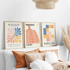 SET DE 3 CUADROS CORAL