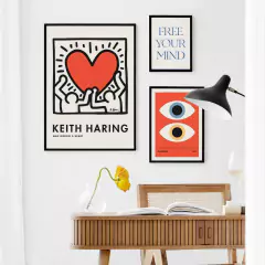 SET DE 3 CUADROS HEART