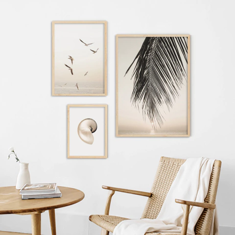 SET DE 3 CUADROS NAUTILUS