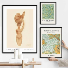 SET DE 3 CUADROS NUDE WOMAN