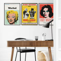 SET DE 3 CUADROS POPART